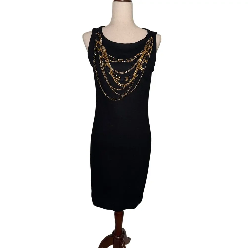 Tory Burch 100% wool dress with gold chain - size XS - OE